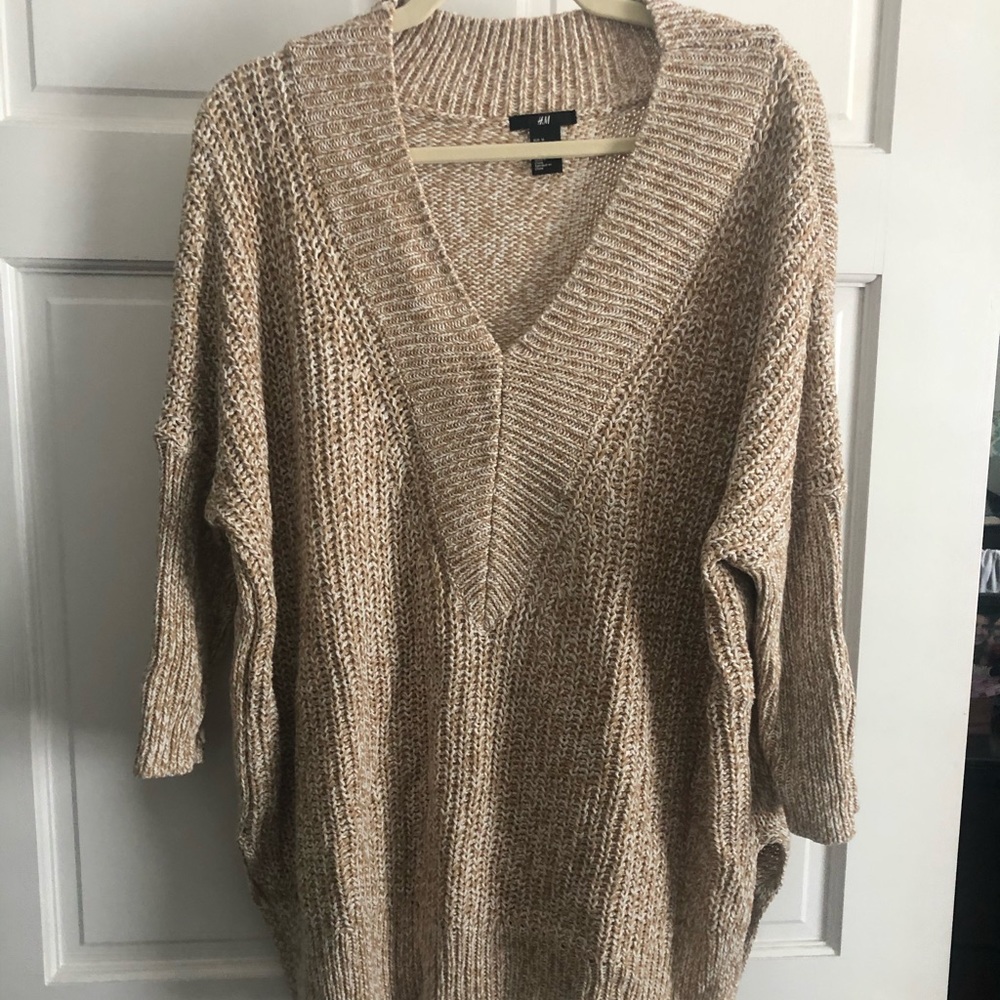 Oversized tunic sweater